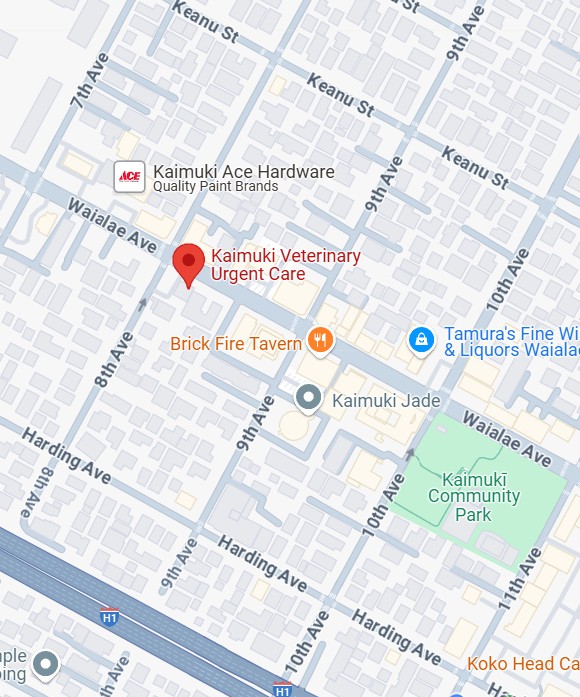 Kaimuki Veterinary Urgent Care Location